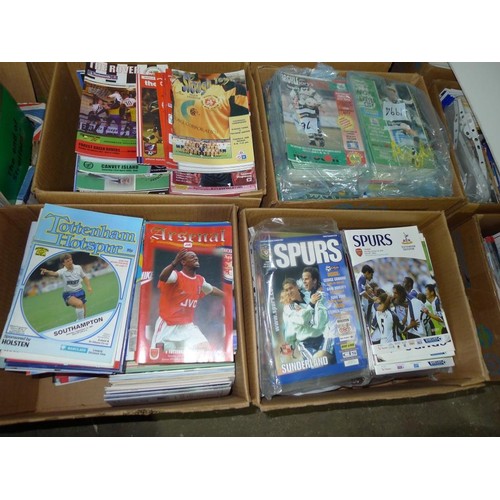 8115 - 1 pallet containing a large quantity of various football programmes and 1 black lever arch file cont... 