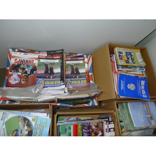 8115 - 1 pallet containing a large quantity of various football programmes and 1 black lever arch file cont... 