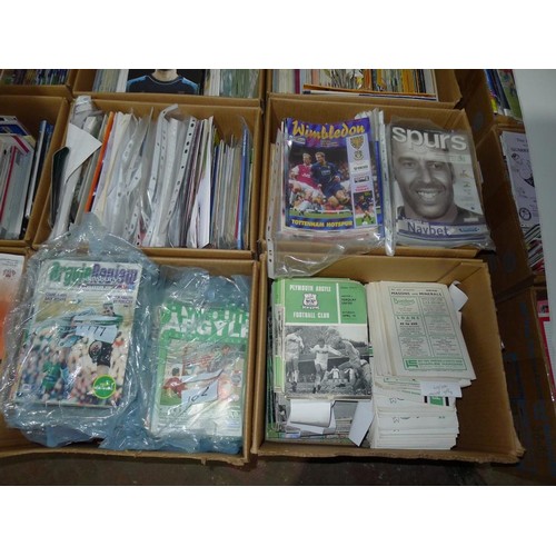 8117 - 1 pallet containing a large quantity of various football programmes and 1 black lever arch file cont... 