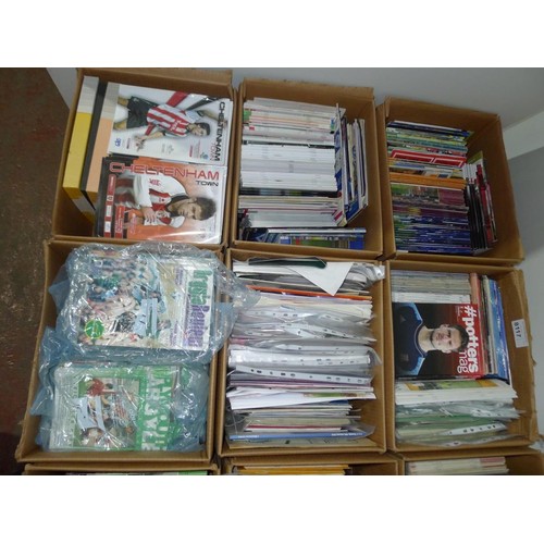 8117 - 1 pallet containing a large quantity of various football programmes and 1 black lever arch file cont... 