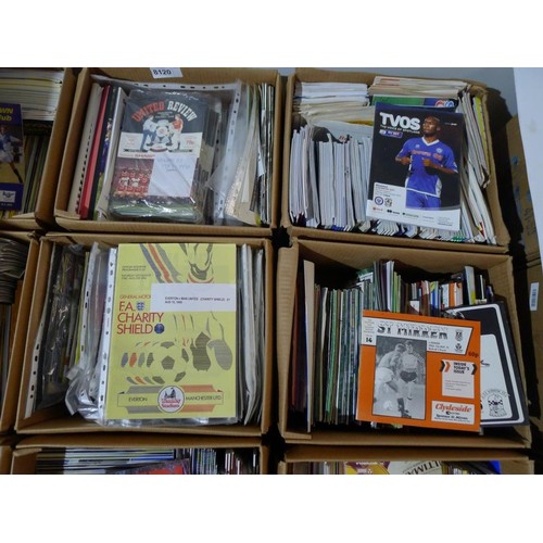 8120 - 1 pallet containing a large quantity of various football programmes and 1 black lever arch file cont... 