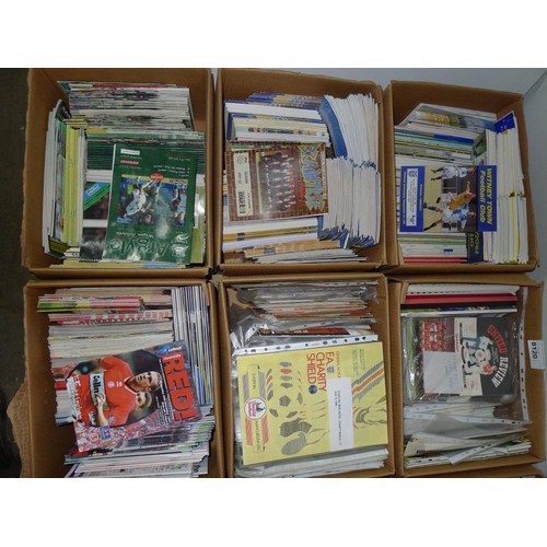 8120 - 1 pallet containing a large quantity of various football programmes and 1 black lever arch file cont... 