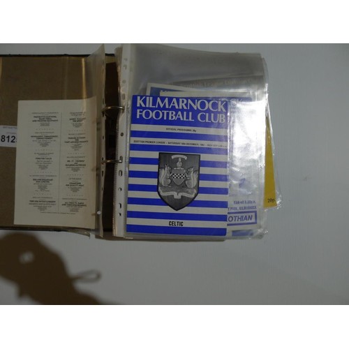 8125 - 1 pallet containing a large quantity of various football programmes and 1 black lever arch file cont... 