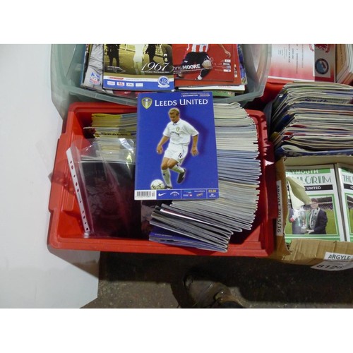 8126 - 1 pallet containing a large quantity of various football programmes and 1 black lever arch file cont... 