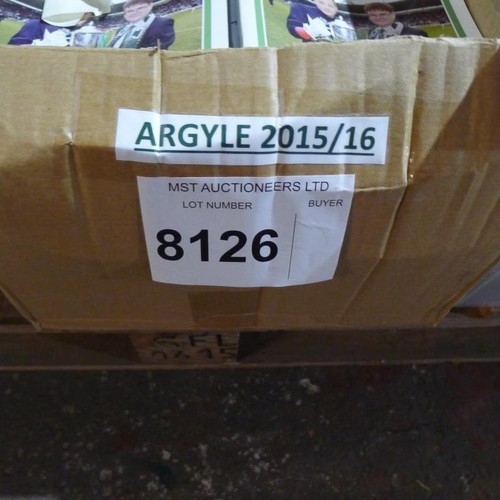 8126 - 1 pallet containing a large quantity of various football programmes and 1 black lever arch file cont... 