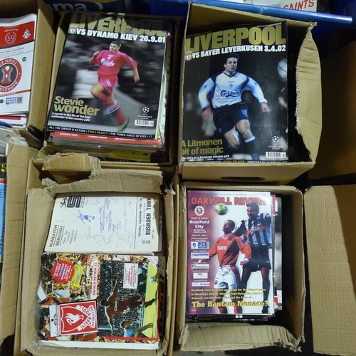 8127 - 1 pallet containing a large quantity of various football programmes and 1 black lever arch file cont... 