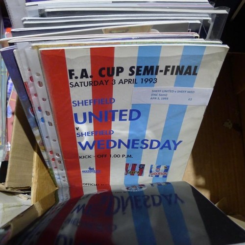 8128 - 1 pallet containing a large quantity of various football programmes including finals and ties for FA... 