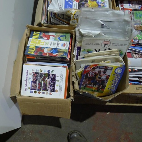 8129 - 1 pallet containing a large quantity of various football programmes including England Internationals... 