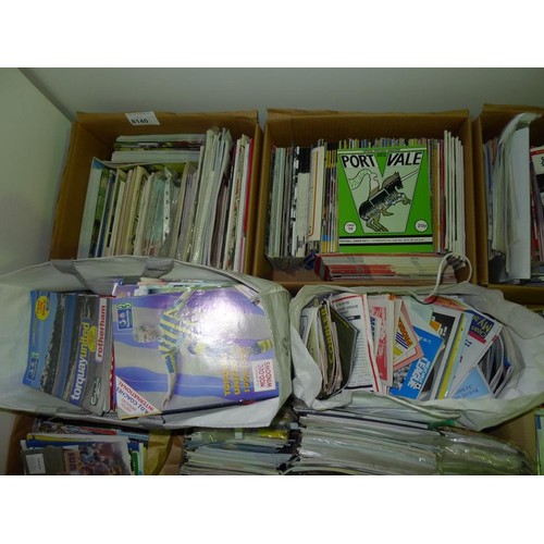 8140 - 1 pallet containing a large quantity of various football programmes including testimonials / charity... 