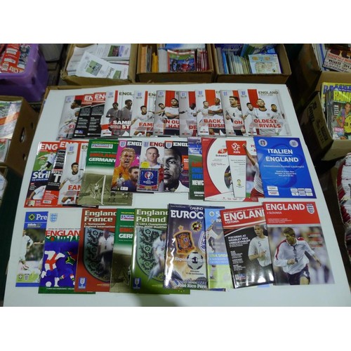 8152 - 1 pallet containing a large quantity of various football programmes including England Internationals... 