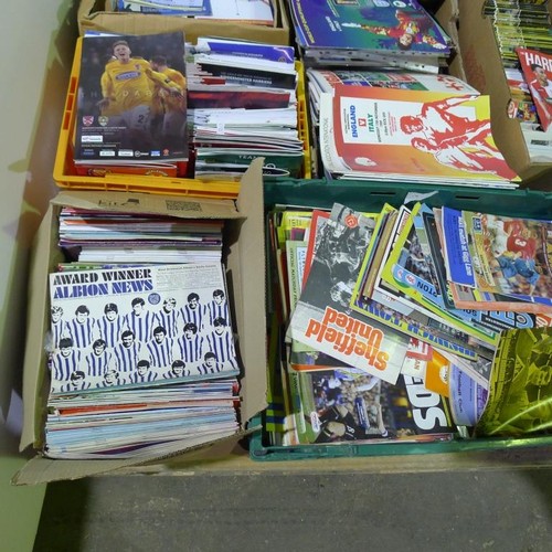 8154 - 1 pallet containing a large quantity of various football programmes including England Internationals... 