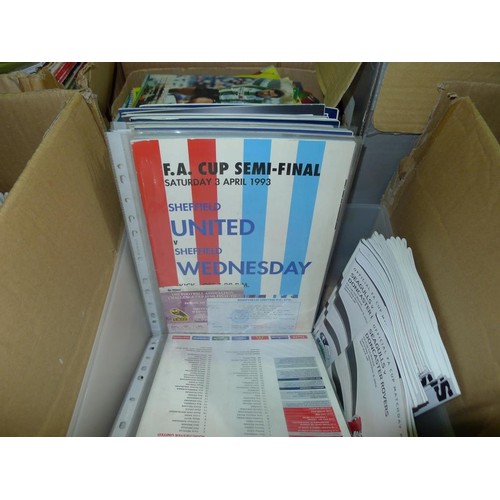 8157 - 1 pallet containing a large quantity of various football programmes including FA Cup finals and Semi... 