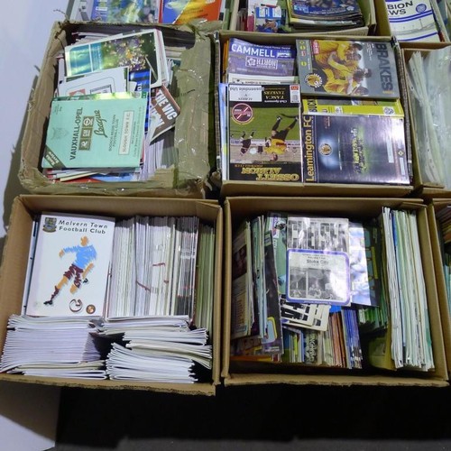 8159 - 1 pallet containing a large quantity of various football programmes and 1 black lever arch file cont... 