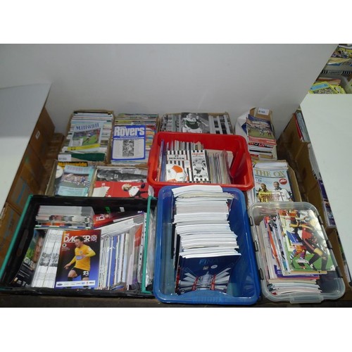 8160 - 1 pallet containing a large quantity of various football programmes including FA Cup finals and Semi... 