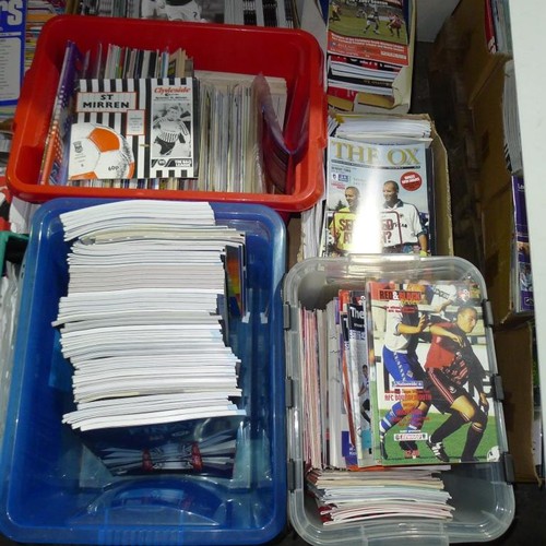 8160 - 1 pallet containing a large quantity of various football programmes including FA Cup finals and Semi... 