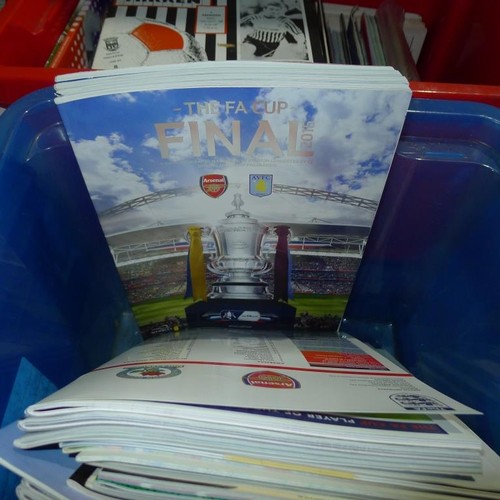 8160 - 1 pallet containing a large quantity of various football programmes including FA Cup finals and Semi... 