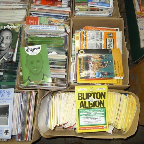 8161 - 1 pallet containing a large quantity of various football programmes and 1 black lever arch file cont... 