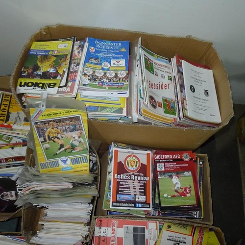 8174 - 1 pallet containing a large quantity of various football programmes and 1 black lever arch file cont... 