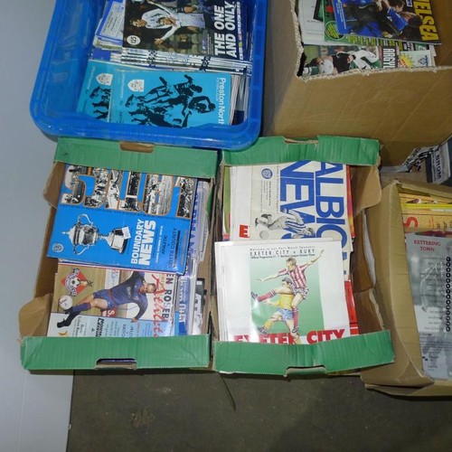 8175 - 1 pallet containing a large quantity of various football programmes and 1 black lever arch file cont... 