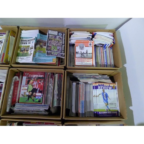 8176 - 1 pallet containing a large quantity of various football programmes and 1 black lever arch file cont... 