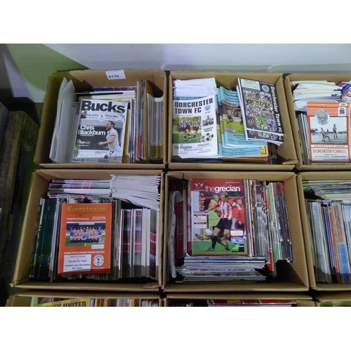 8176 - 1 pallet containing a large quantity of various football programmes and 1 black lever arch file cont... 