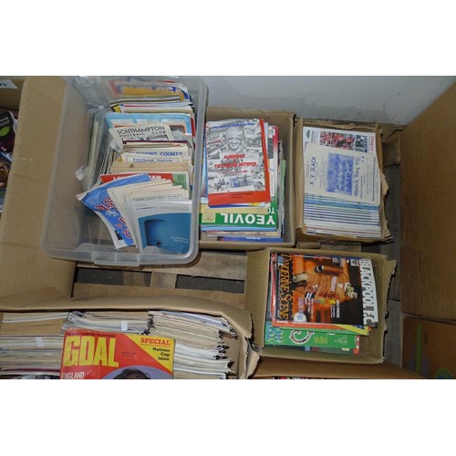 8179 - 1 pallet containing a large quantity of various football programmes and 2 black lever arch files con... 