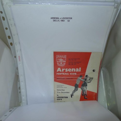 8198 - 1 box containing a quantity of Arsenal football programmes mainly from the 1950s and 1960s. There ar... 