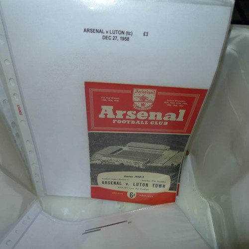 8198 - 1 box containing a quantity of Arsenal football programmes mainly from the 1950s and 1960s. There ar... 