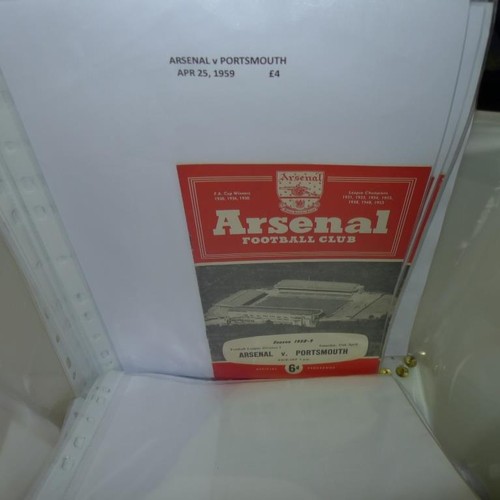 8198 - 1 box containing a quantity of Arsenal football programmes mainly from the 1950s and 1960s. There ar... 