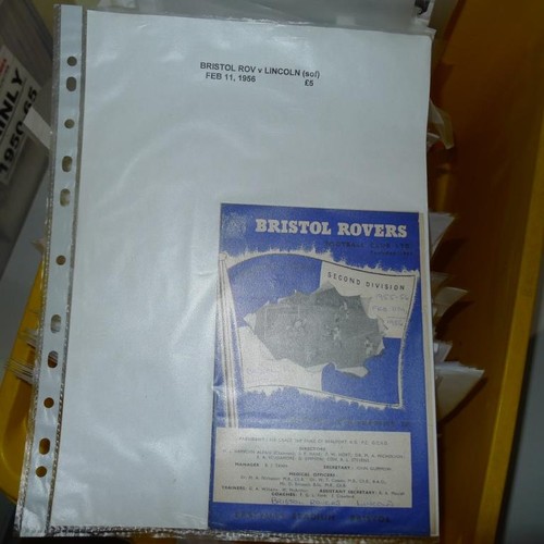 8200 - 1 box containing a quantity of Bristol Rovers and various other clubs football programmes mainly fro... 