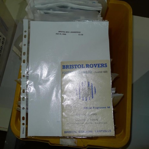 8200 - 1 box containing a quantity of Bristol Rovers and various other clubs football programmes mainly fro... 