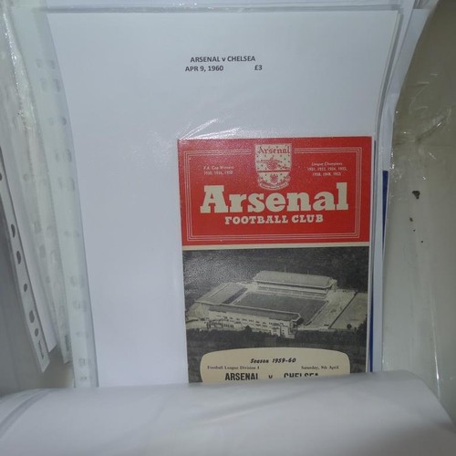 8203 - 1 box containing a quantity of Chelsea football programmes mainly from the 1950s and 1960s. There ar... 