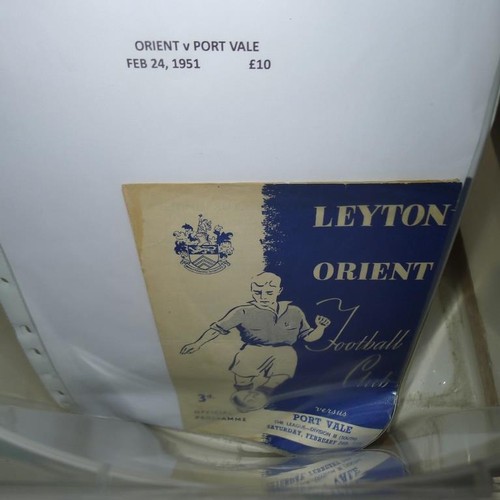 8205 - 1 box containing a quantity of various football programmes mainly from the 1950s and 1960s. Clubs in... 