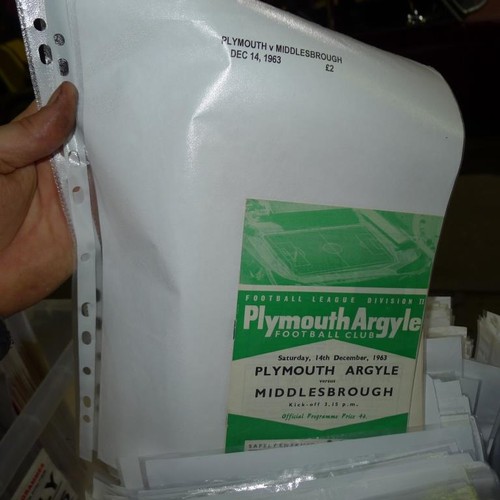 8206 - 1 box containing a quantity of Plymouth Argyle football programmes mainly from the 1950s, 1960s and ... 