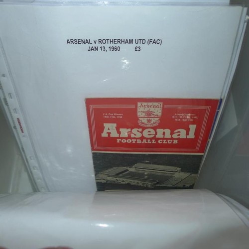 8207 - 1 box containing a quantity of various football programmes mainly from the 1950s and 1960s. Clubs in... 