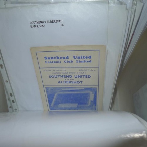 8207 - 1 box containing a quantity of various football programmes mainly from the 1950s and 1960s. Clubs in... 