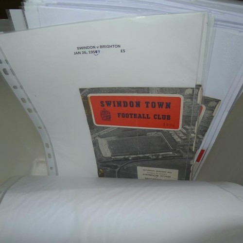 8207 - 1 box containing a quantity of various football programmes mainly from the 1950s and 1960s. Clubs in... 