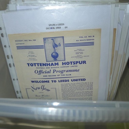 8208 - 1 box containing a quantity of various football programmes mainly from the 1950s and 1960s. Clubs in... 