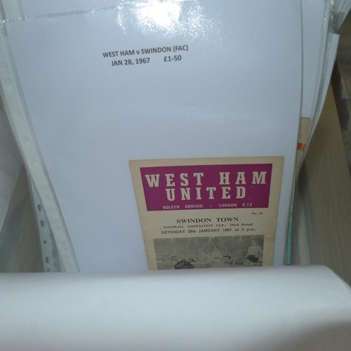 8208 - 1 box containing a quantity of various football programmes mainly from the 1950s and 1960s. Clubs in... 