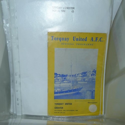 8209 - 1 box containing a quantity of Torquay United and Exeter City football programmes mainly from the 19... 