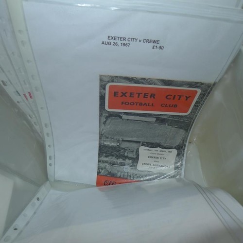 8209 - 1 box containing a quantity of Torquay United and Exeter City football programmes mainly from the 19... 