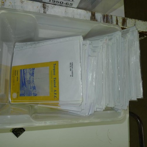 8209 - 1 box containing a quantity of Torquay United and Exeter City football programmes mainly from the 19... 