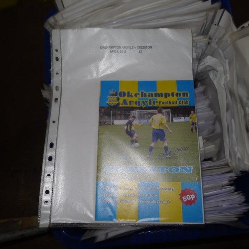 8211 - 1 box containing a quantity of various Non-League Southern clubs football programmes mainly from the... 