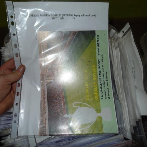 8212 - 1 box containing a quantity of various Non-League Southern clubs football programmes mainly from the... 