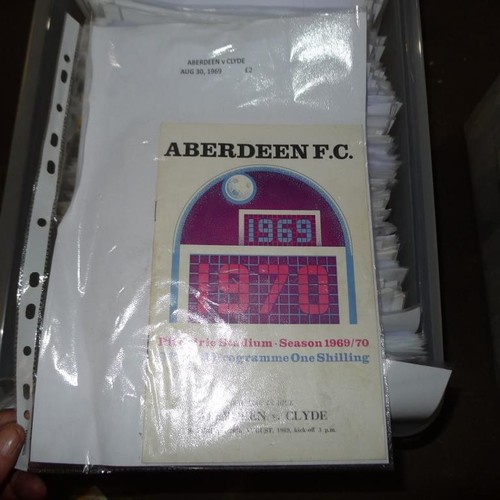 8214 - 1 box containing a quantity of various Scottish clubs football programmes mainly from the 1960s onwa... 