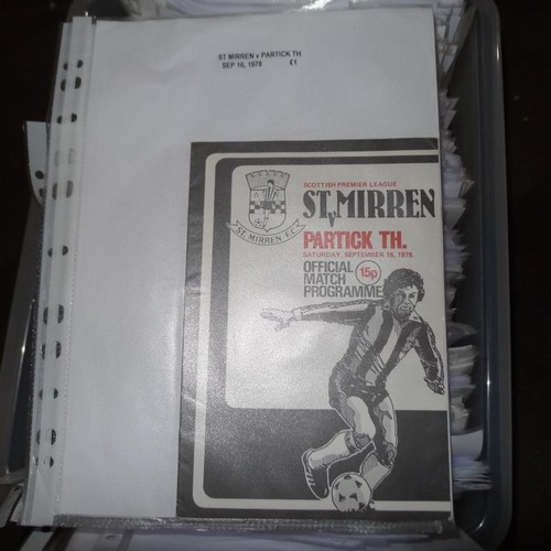 8214 - 1 box containing a quantity of various Scottish clubs football programmes mainly from the 1960s onwa... 