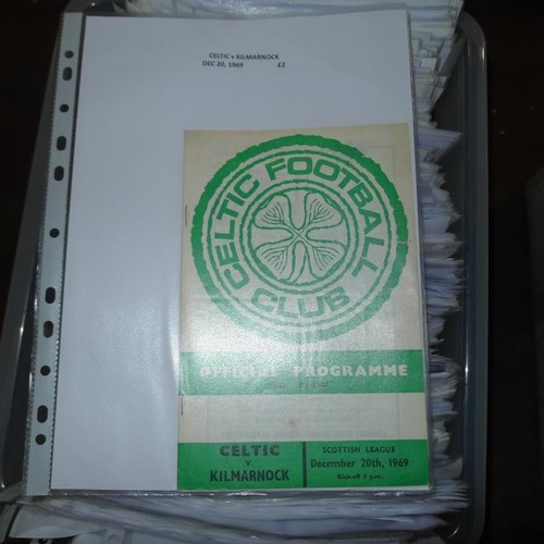 8214 - 1 box containing a quantity of various Scottish clubs football programmes mainly from the 1960s onwa... 