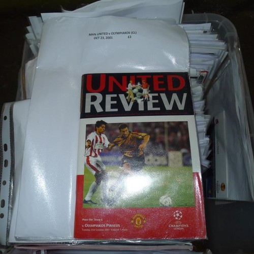 8216 - 1 box containing a quantity of various Europeans Cup  football programmes mainly from the 1960s onwa... 