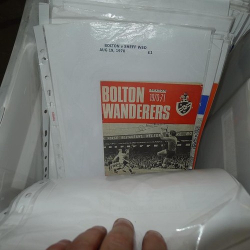 8218 - 1 box containing a quantity of various football programmes mainly from the 1960s onwards. Clubs appe... 