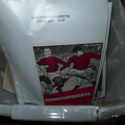 8220 - 1 box containing a quantity of various football programmes mainly from the 1960s onwards. Clubs appe... 